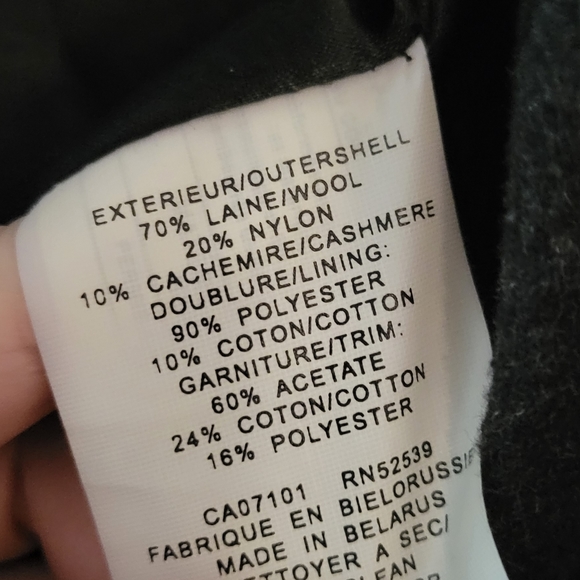 Jones New York wool & cashmere blend long over coat size 12 - Picture 3 of 13